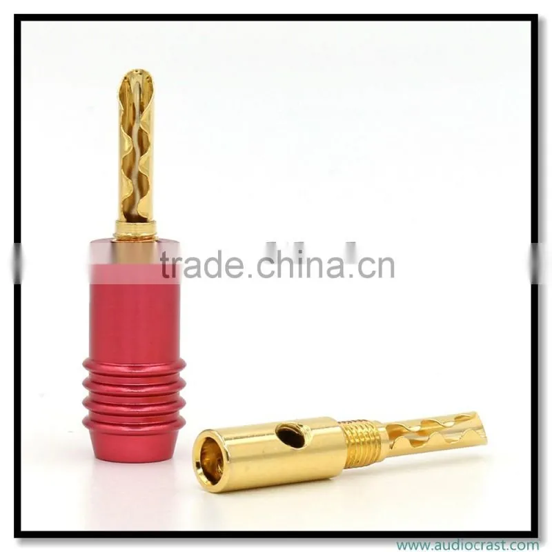 OEM Copper Hollow connectors Banana plug tube amplifie