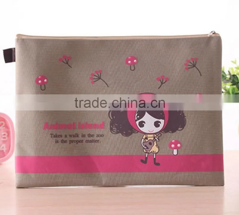 Promotion cheap customized travel document holder with zipper china supplier