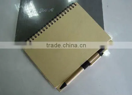 Recycled with a ballpen colorful composition cheap notebook