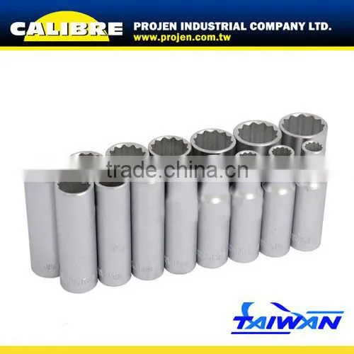 CALIBRE 15pc 1/2" Dr Deep Socket Set
