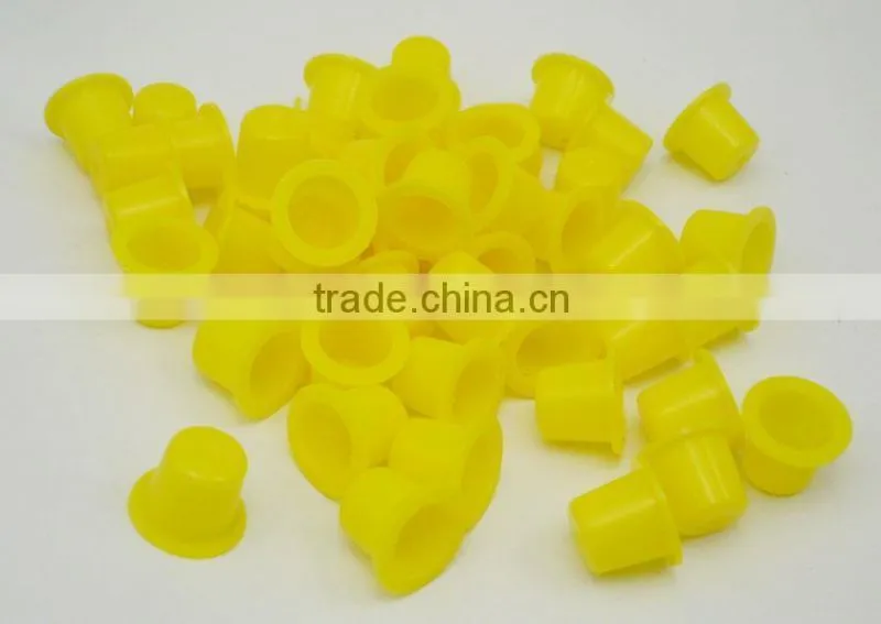 Newest (10mm,15mm,18mm) Clear red Newest (10mm,15mm,18mm) Clear red white and yellow coolr Plastic Tattoo Ink Cups