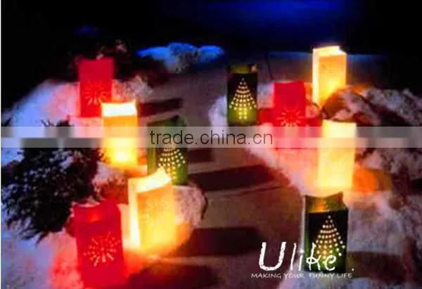 fireproof paper candle bags Printed luminary candle bags