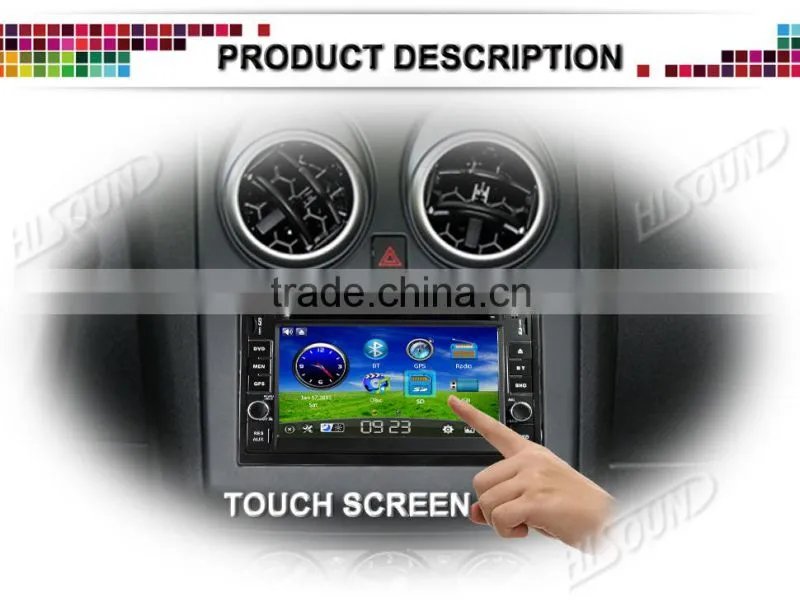 2 Din Touch Screen Universal Car DVD Player With GPS Navigation