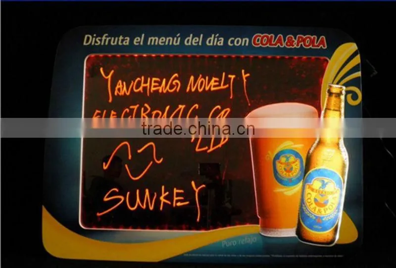 Wholesale Customed Fluorescent Led Writing Menu Board