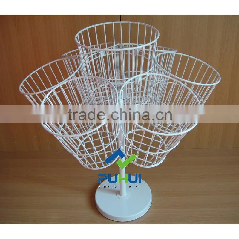 luxurious wire basket rack
