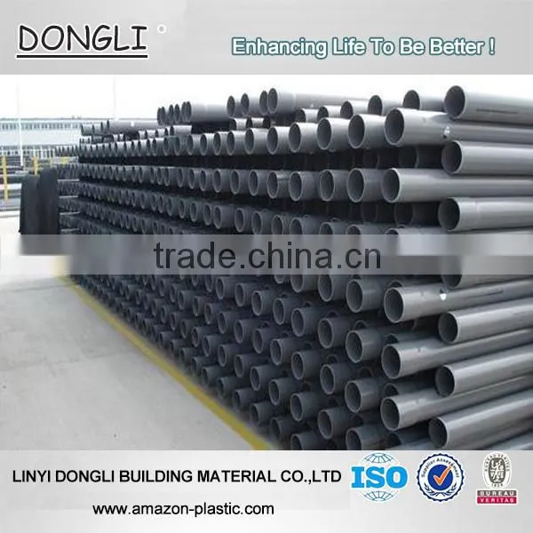 ISO4422 GB/T standard hard pvc water pipe u-pvc water flow tube 200mm