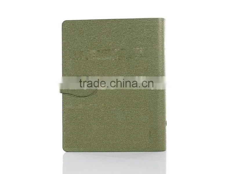 Midori personalized leather notebook with buckle & card holder waterproof leather notebook