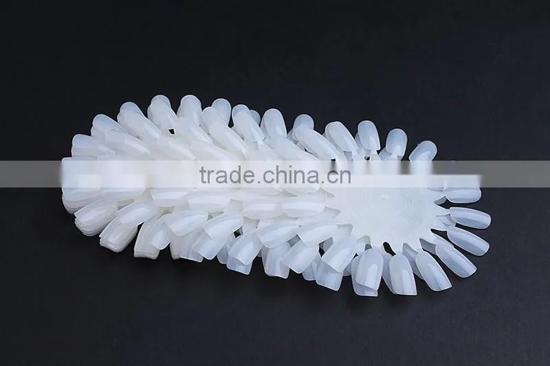 2015 wholesale artificial nail tip natural and clear color round shape nail polish color chart