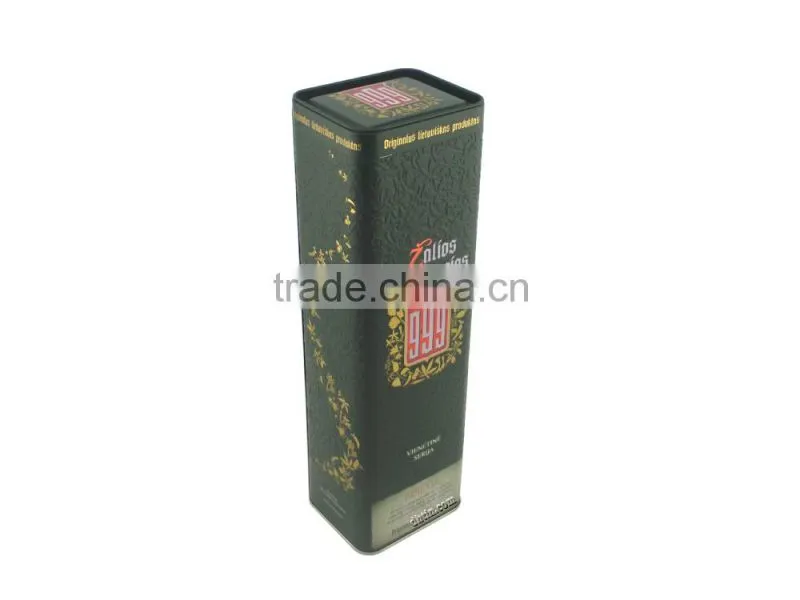 red wine packing box, Whisky tin box