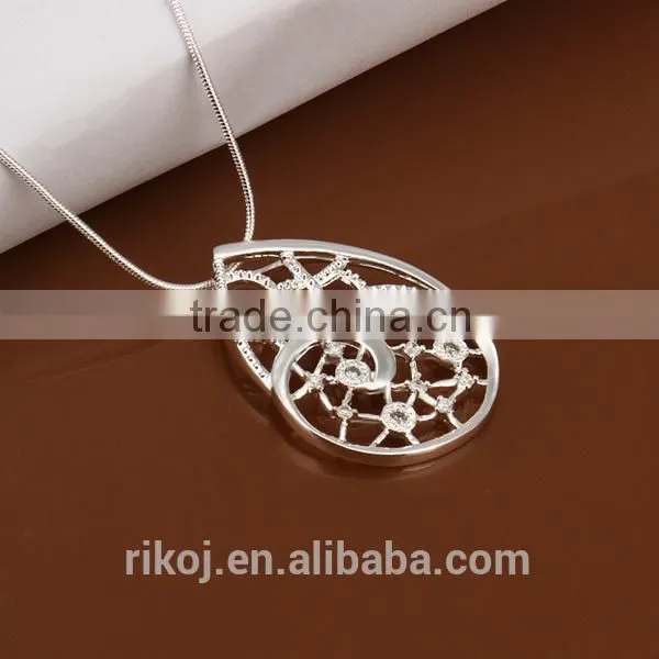 2015 hot Latest design luxurious 925 silver shourouk necklace