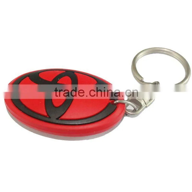 Most promotional high quality 100% eco-friendly silicone key chain