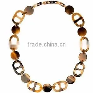 Nice brown and black water buffalo horn necklace jewelry from vietnam