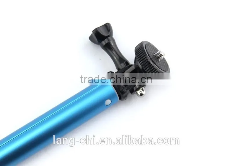 handheld colorful wireless selfie stick with remote bluetooth shutter