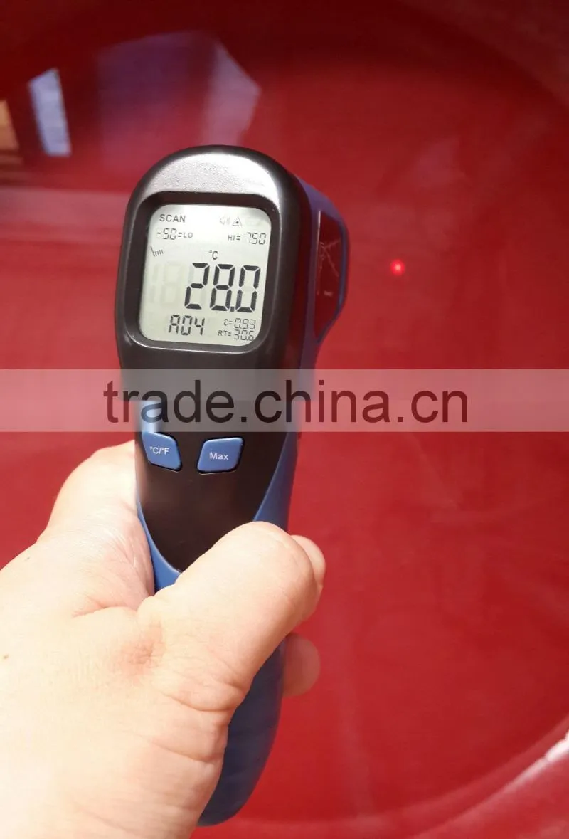 30+data logging Industrial Usage -50~750C infrared temperature thermometer IR tester with Emissivity adjustable function