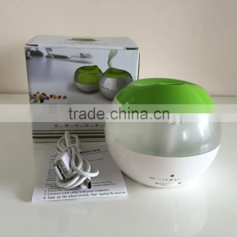 5V Ultrasonic Air Humidifier Atomizer With Blue LED Light