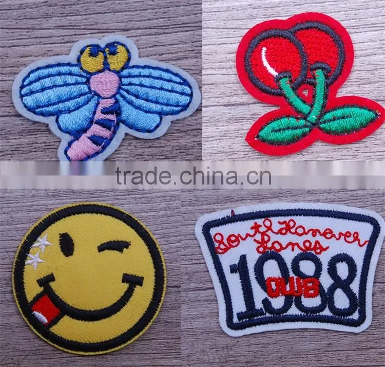 Fashionable floral applique embroidery work designs for dresses
