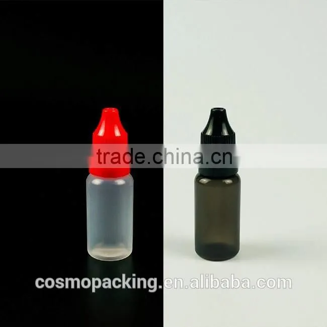 5ml plastic bottles for e-liquid, e-liquid bottle with childproof cap from China manufacturer