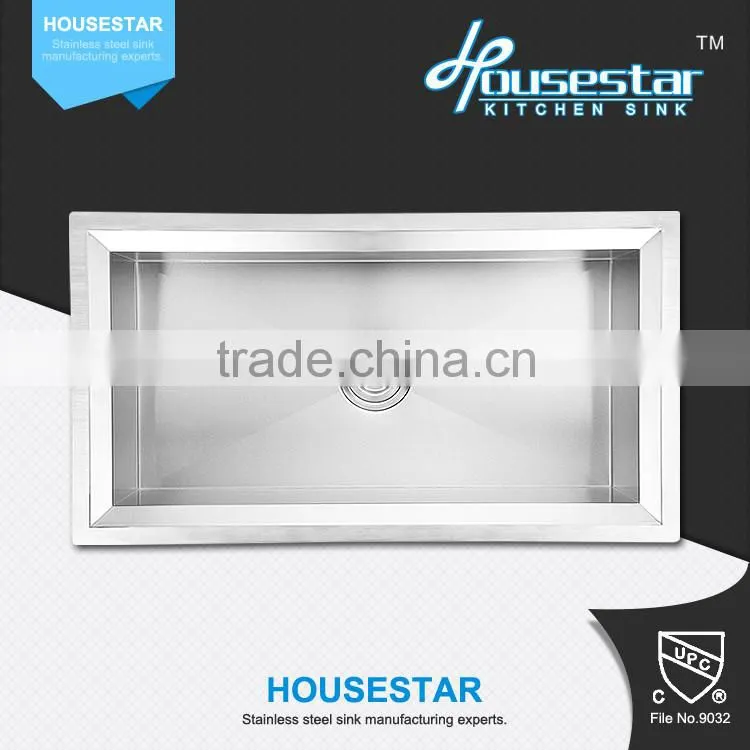 Modern kitchen designs cUPC USA style 16 gauge stainless steel single handmade kitchen sink
