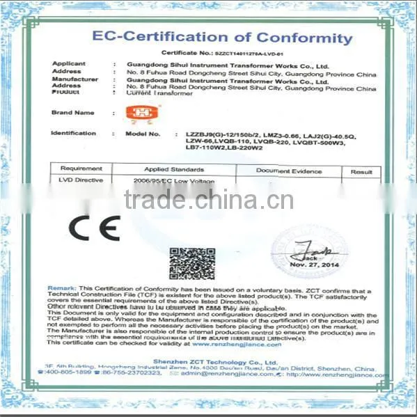 Cast Resin Combined Instrument Transformer/110V to 220V Transformer