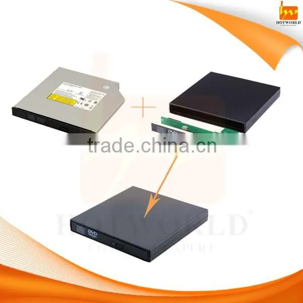 USB2.0 SATA laptop DVD RW Disk External DVD RW Case