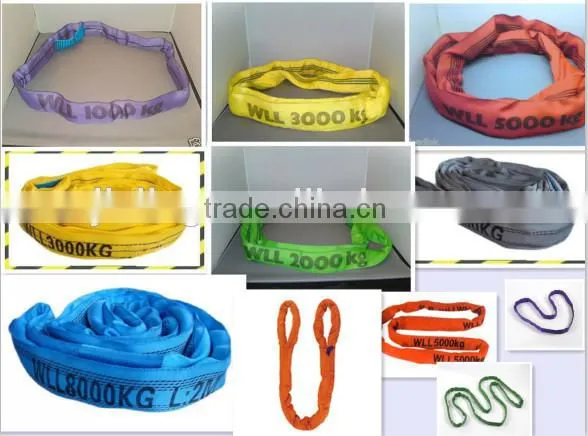 80t 10m heavy duty braided type lashing lifting round slings
