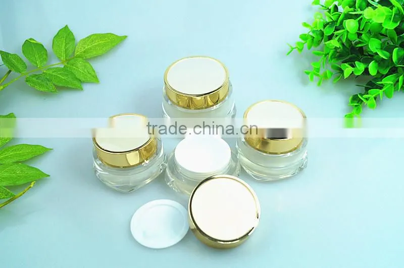 Acrylic vitamin skin care cream plastic jars