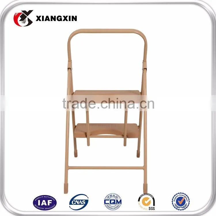 foldaway 3 stool plastic double side step ladder with handle,plastic feet for ladder