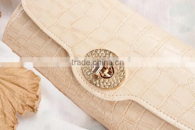 fashion Croco PU handbag evening bag