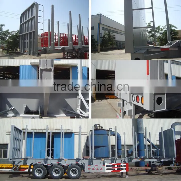 CIMC Manufactured by Factory Woods Transporter Truck Trailer for Sale