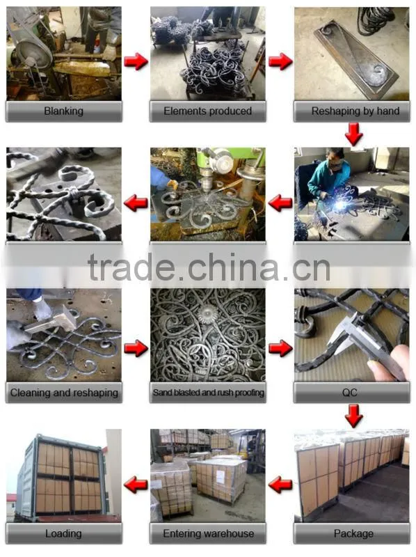 used for fence decorated cast iron wrought iron rosettes