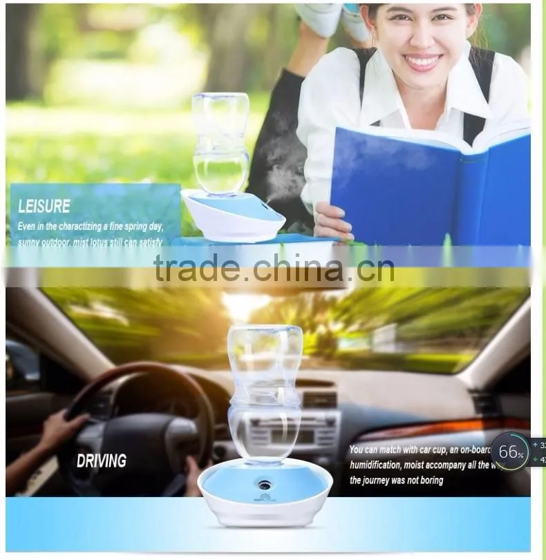 50ml DC5V mini portable lotus shape air humidifier /mini air purifier