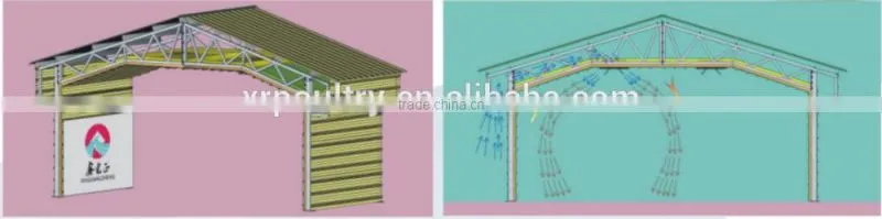 automatic environmental controlled chicken farms construction