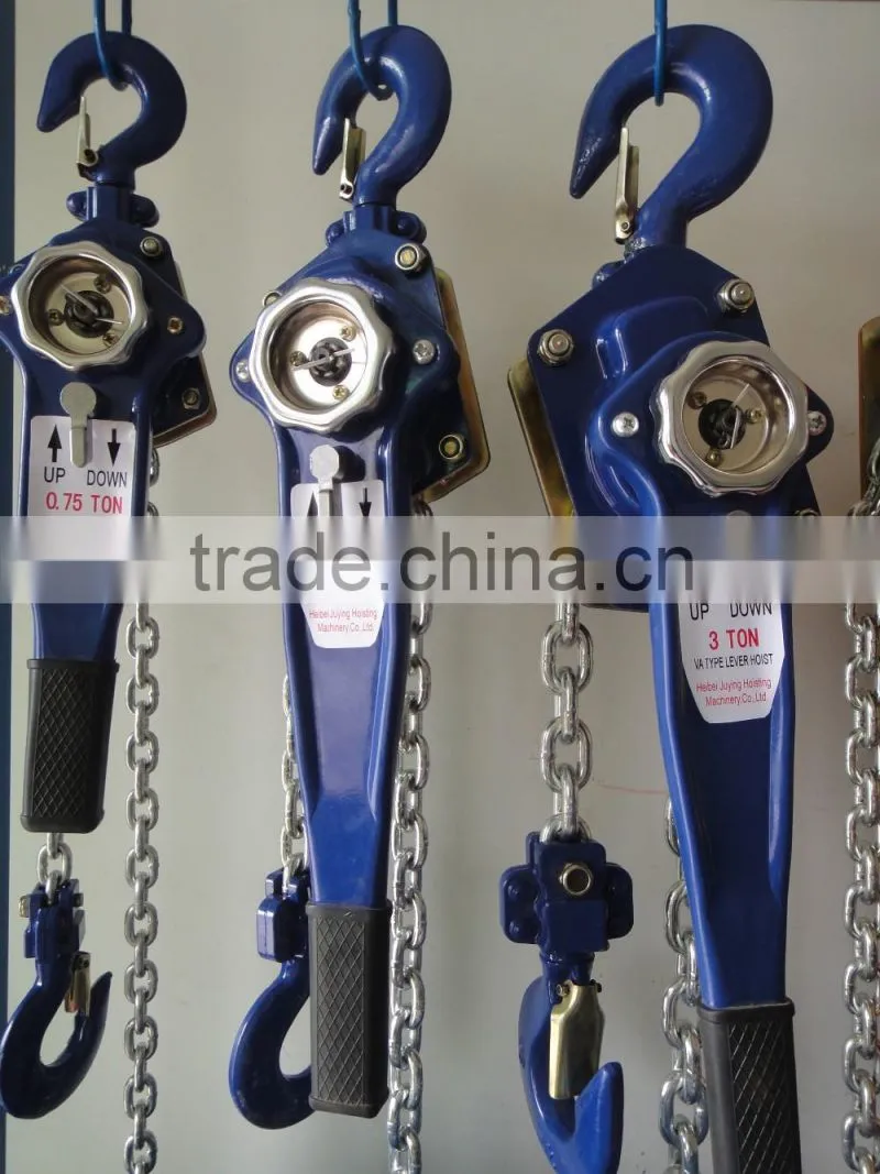 Light duty VA type chain lever hoist puller