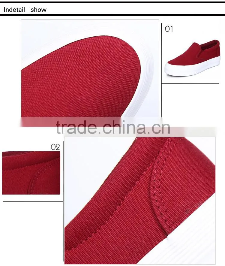 Plus Size 35-40 Flat Platform Shoes Woman Flat Canvas Lazy Shoes Female Fashion Trifle Thick Crust Shoes Footwear Women Shoes