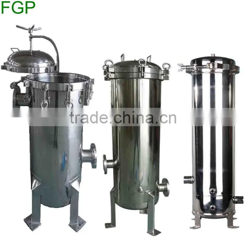 High quality stainless steel multi and single ss liquid bag filter
