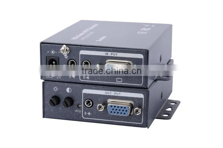 LINK-MI LM-102TR 200m Stereo Audio + VGA to Cat5 Extender Support Resolutions to 1920x1440