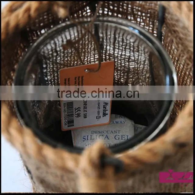 hanging jute lantern outdoor lantern for garden