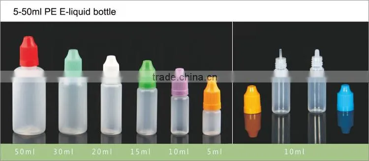 Silver Plastic E-Liquid Droppers 5ml-50ml