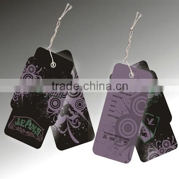Bright uv printed hangtags