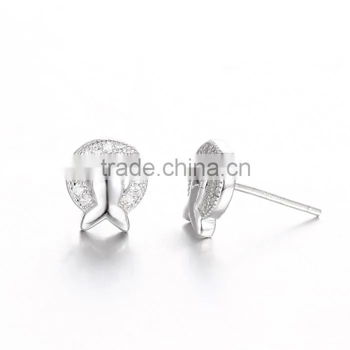 Fashion Korean 925 Silver Set Alphabet Letters Earings for Women