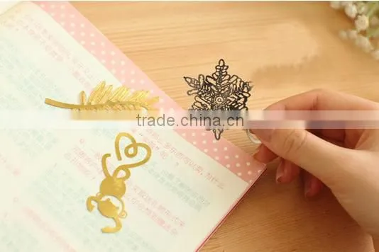 Fancy metal bookmark wholesale by china manufacturer