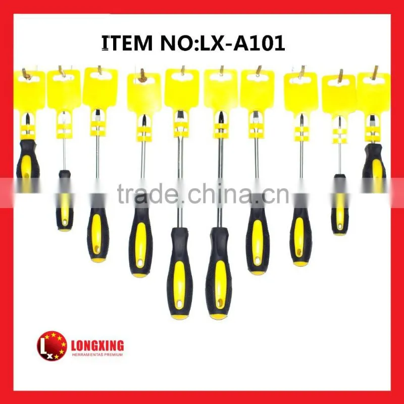 Factory Supply best selling promotion Cr-V Screwdriver with rubber grip handle