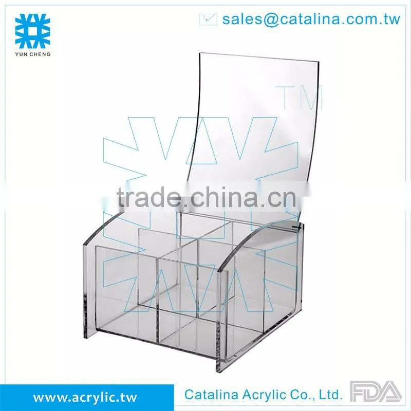 Clear Acrylic tea coffee bag box Organizer