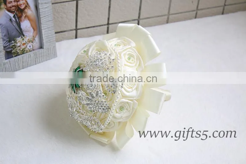 2016 latest handmade silk flower wedding bouquets