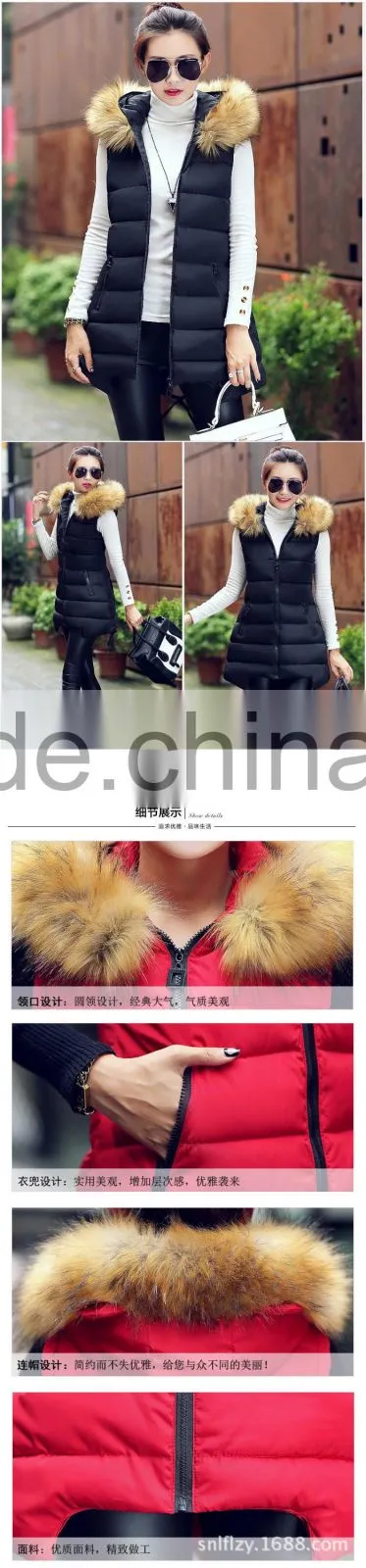 Beautiful girls women sleeveless jacket