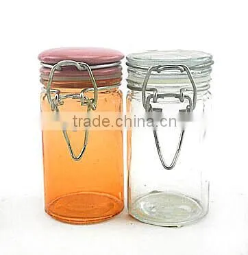 80ml mini clamp lid glass bottle wholesale