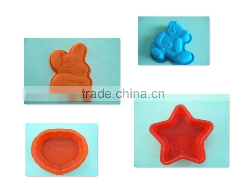 animal shaped silicone cake mould making