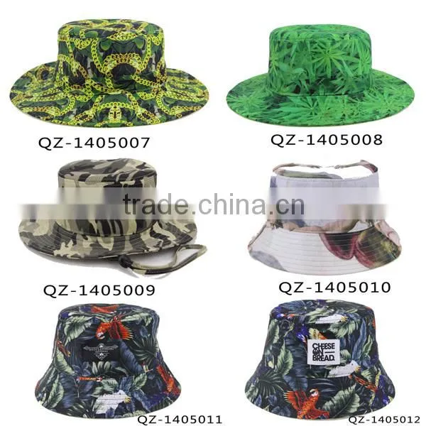 2014 Cap Wholesale Floral Blank Custom Cheap Bucket Hats
