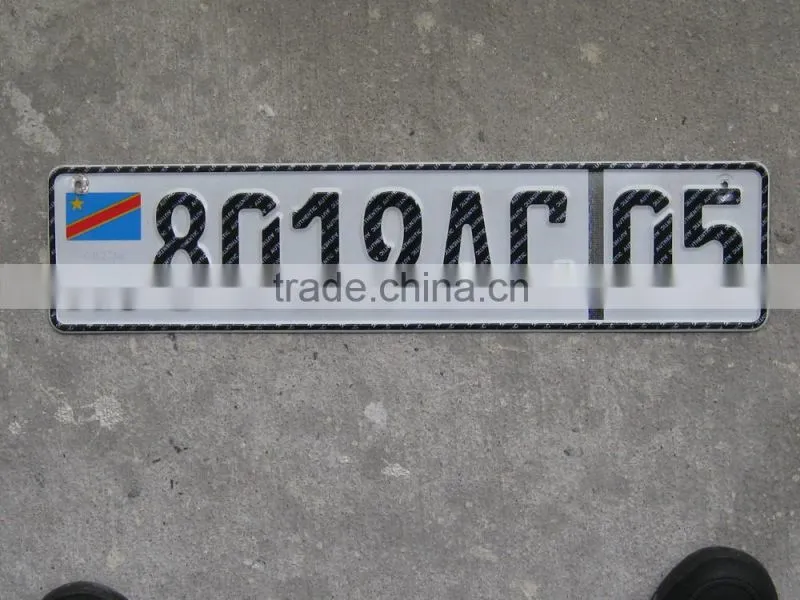 security number plate with hologram