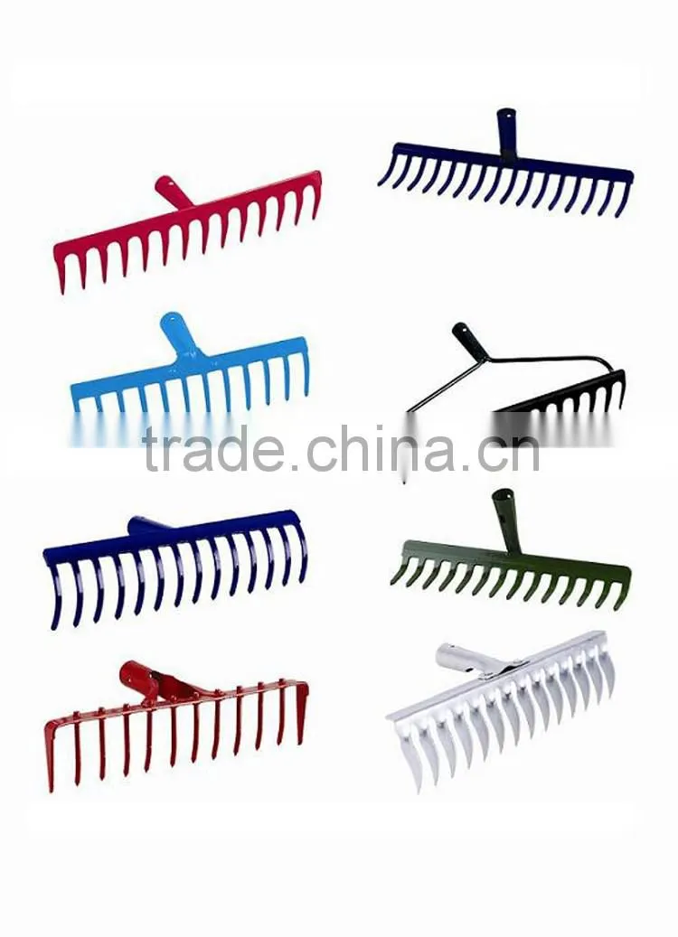 Leaf Rake,Grass Rake Steel Garden Rake